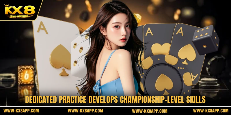 Dedicated practice develops championship-level skills