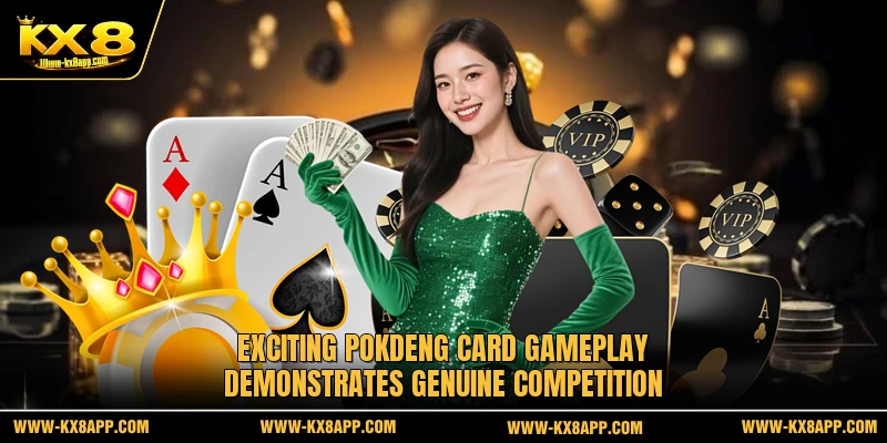 Exciting PokDeng card gameplay demonstrates genuine competition