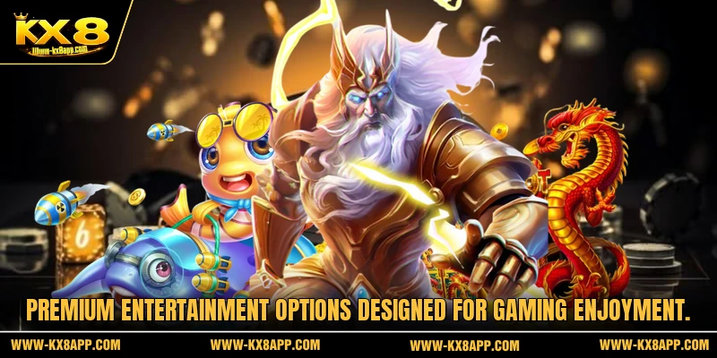 Premium entertainment options designed for gaming enjoyment.